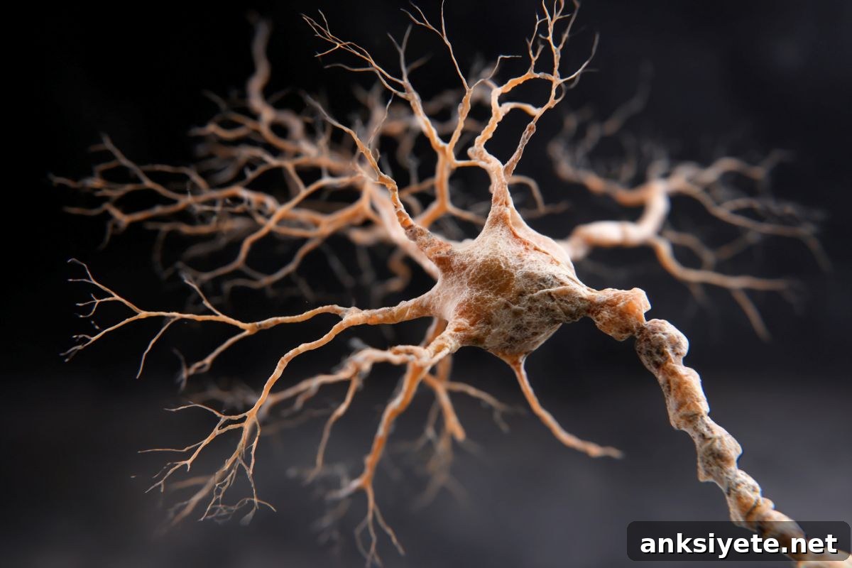 This shows a neuron.