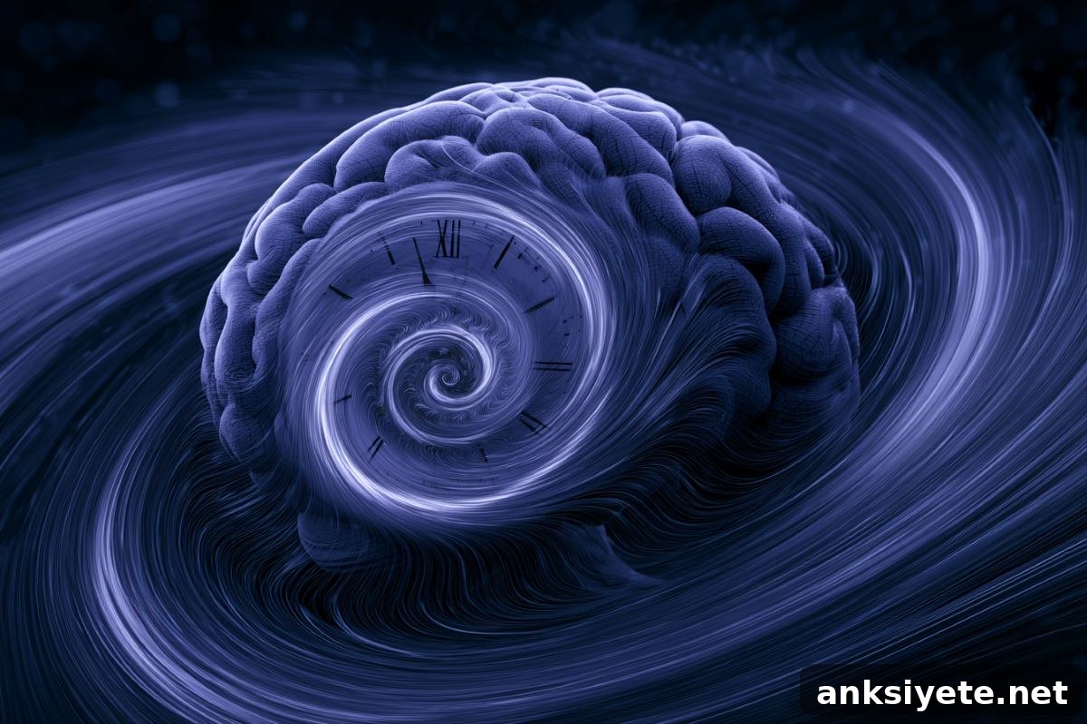 This shows a brain surrounded by swirling lines.