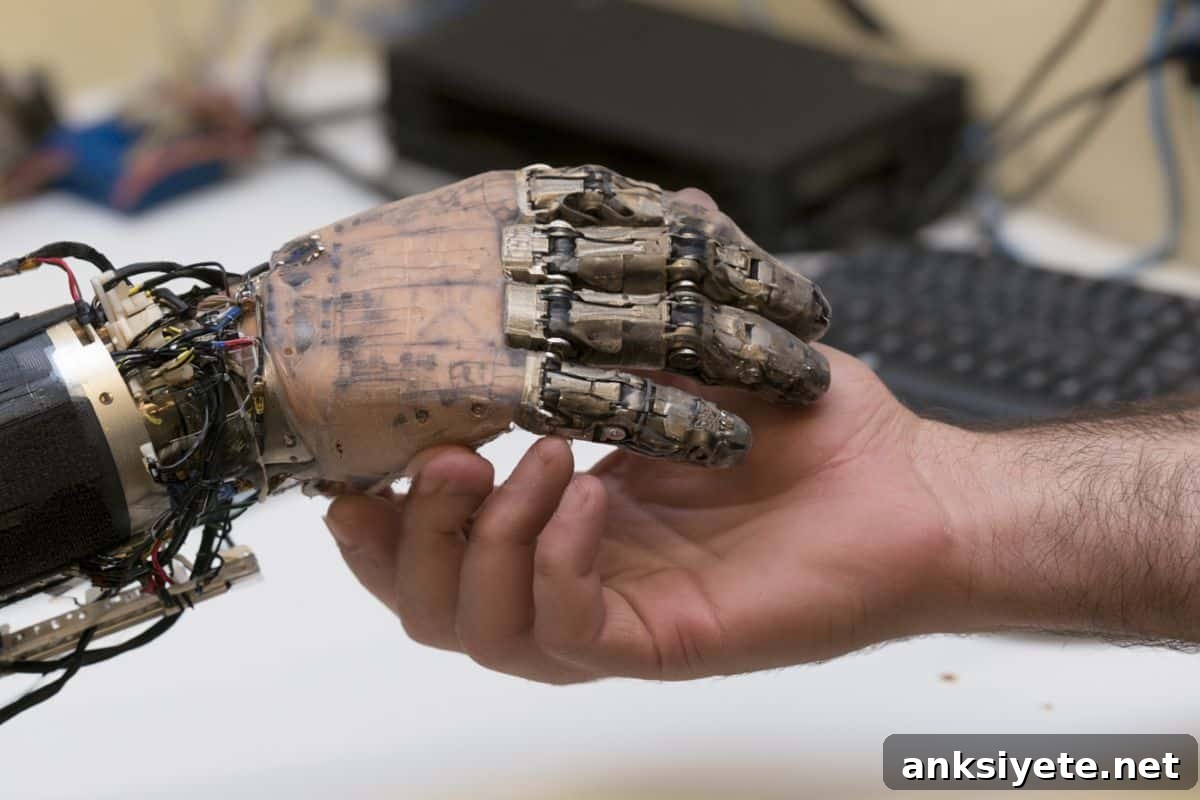 This shows a bionic hand.