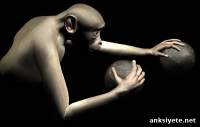 The image shows the monkey moving a ball.