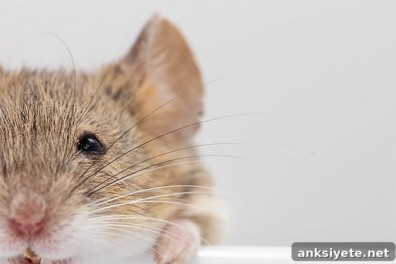 This image is of a cute little mouse.