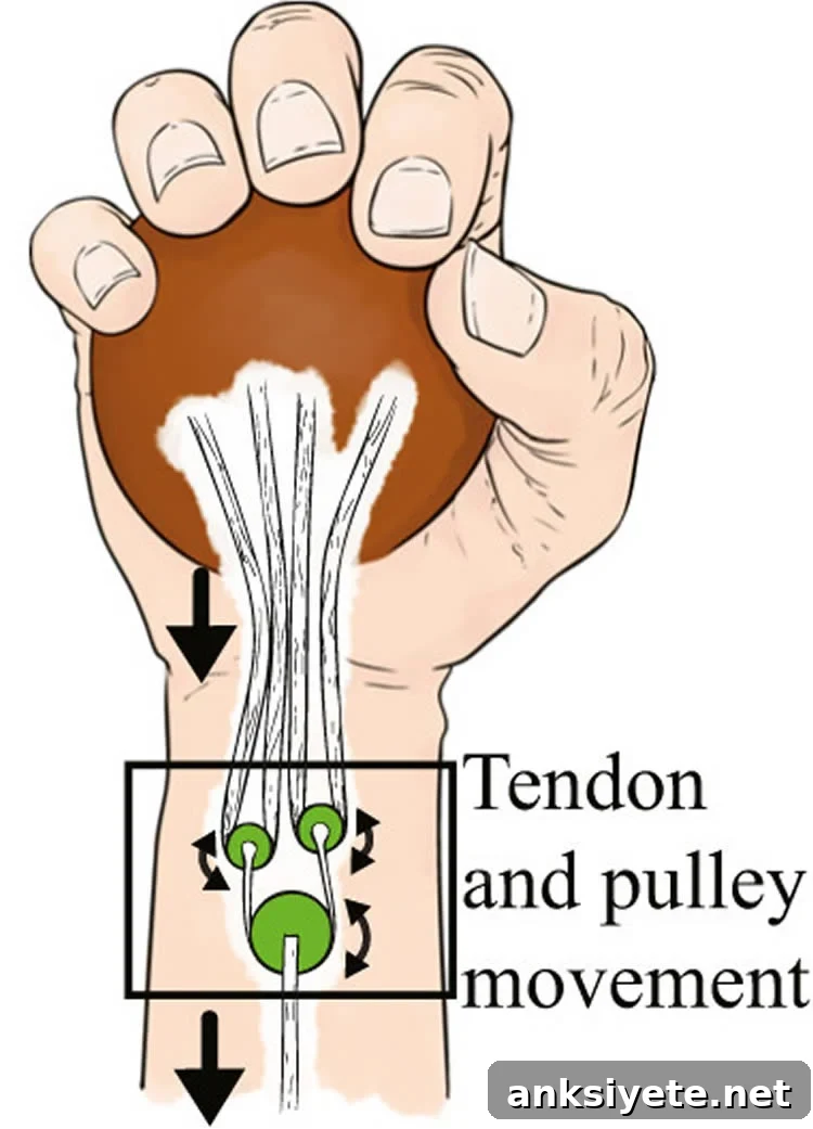 Robotic Human Hands: Life-Like Prosthetic Technology 2 This image shows how the pulley mechanism works.
