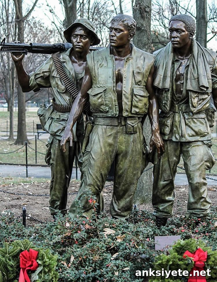 This graph shows a war memorial to US soldiers of the Vietnam War.