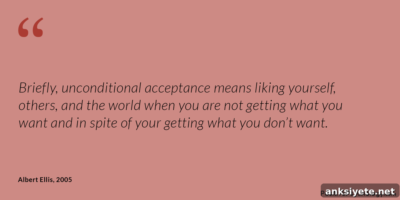 Unconditional Acceptance
