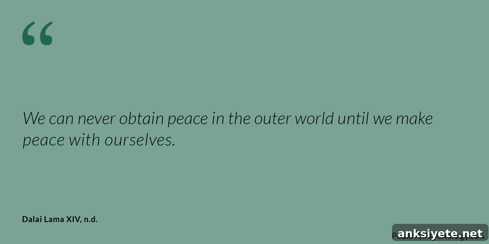 Obtain Peace