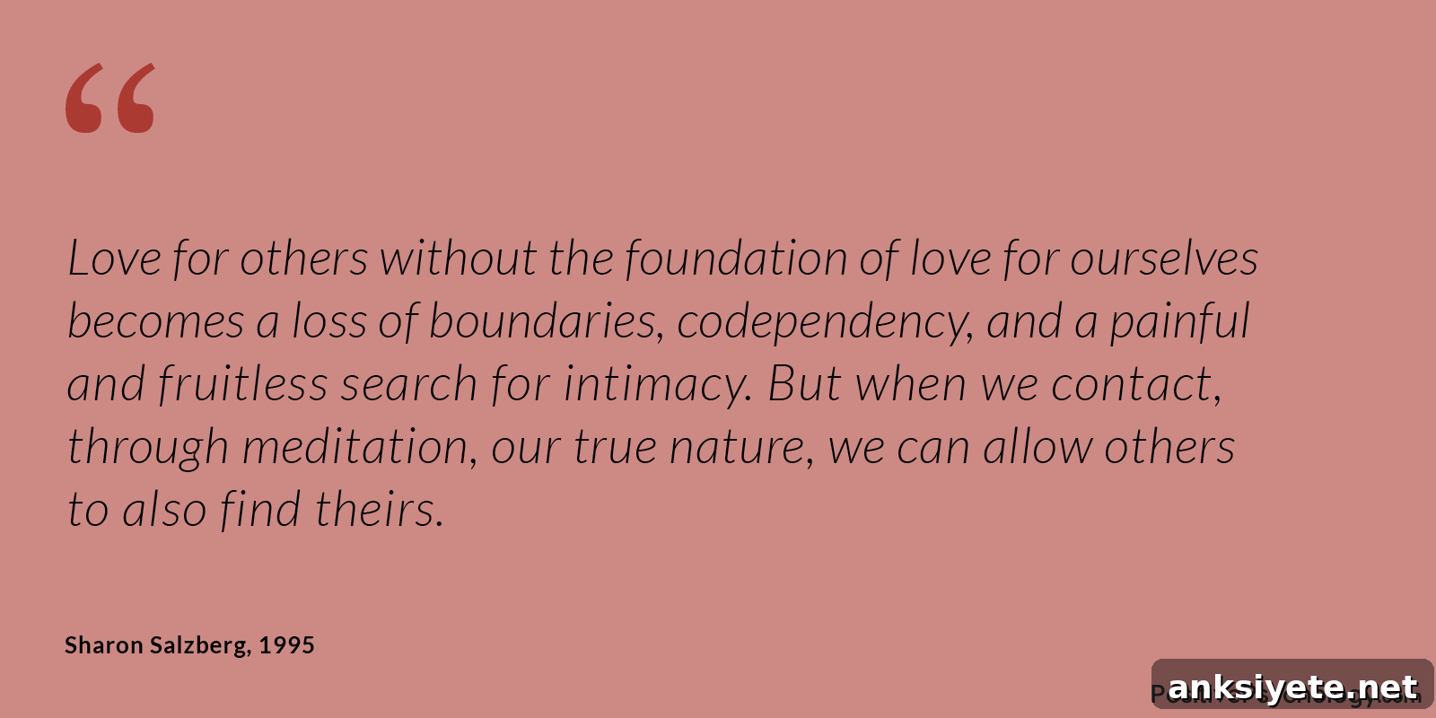 Love for Ourselves