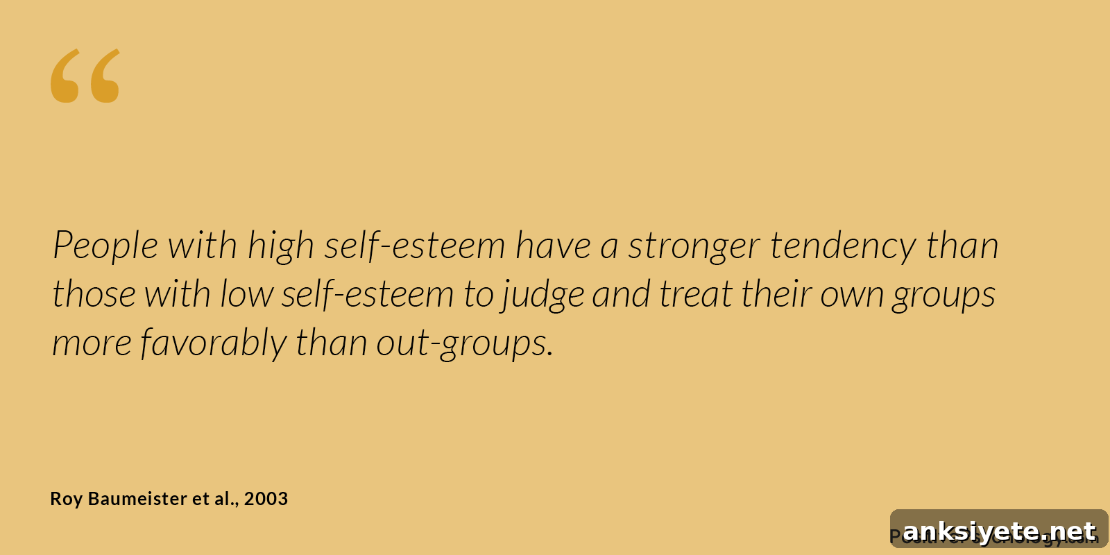 High Self-esteem