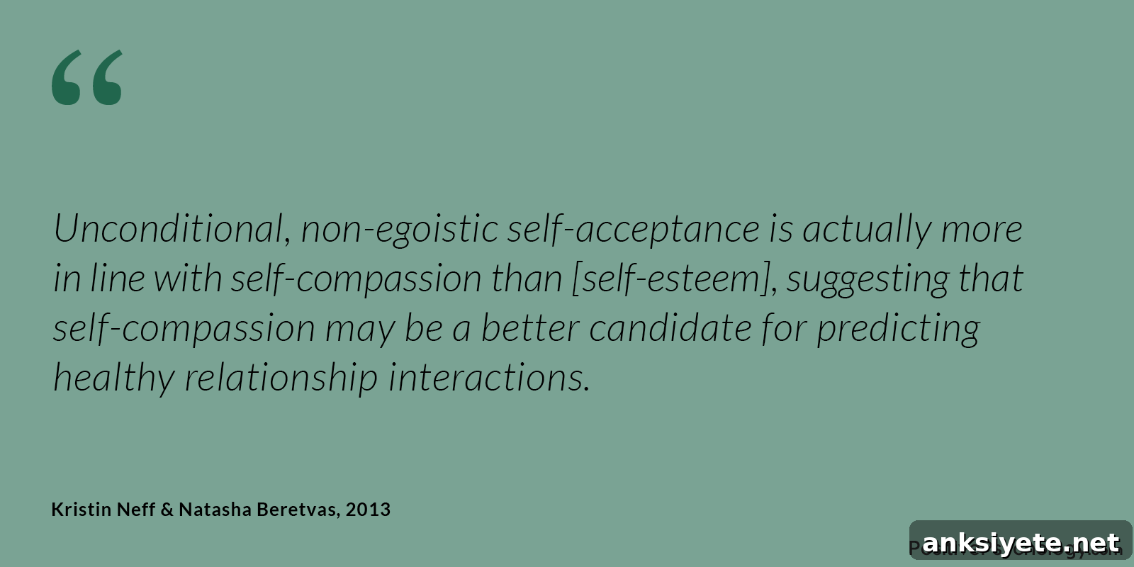 Unconditional self-acceptance