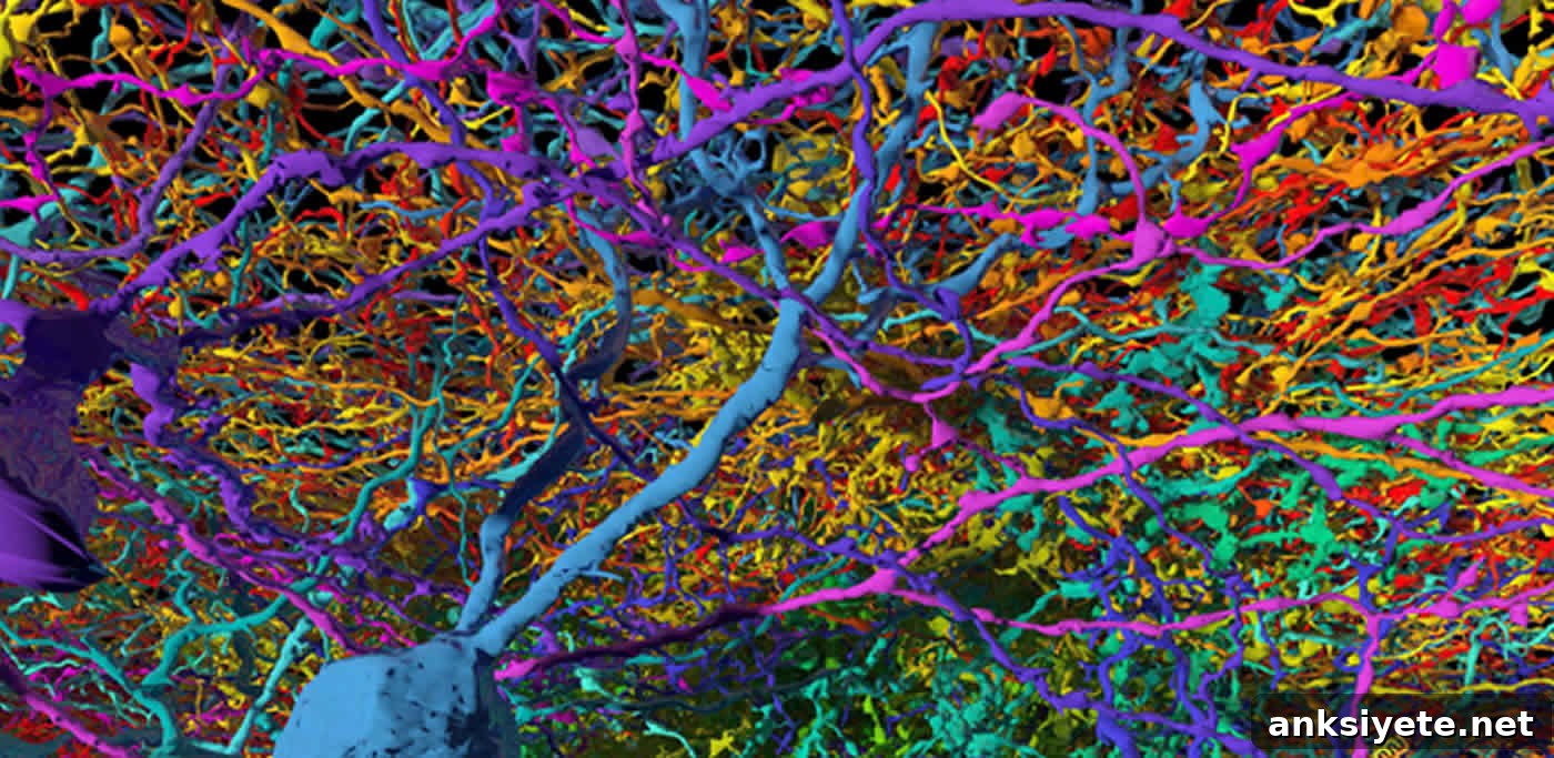 Image shows neurons from EyeWire.