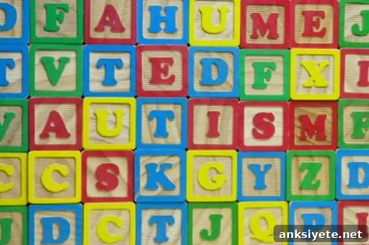 Building blocks with the word Autism spelled out