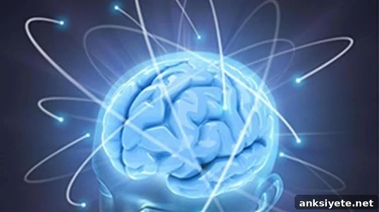 Image of a blue brain.
