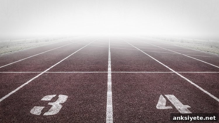 Image shows a running track.