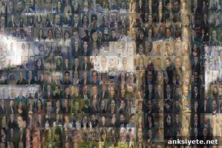 Image shows different faces.