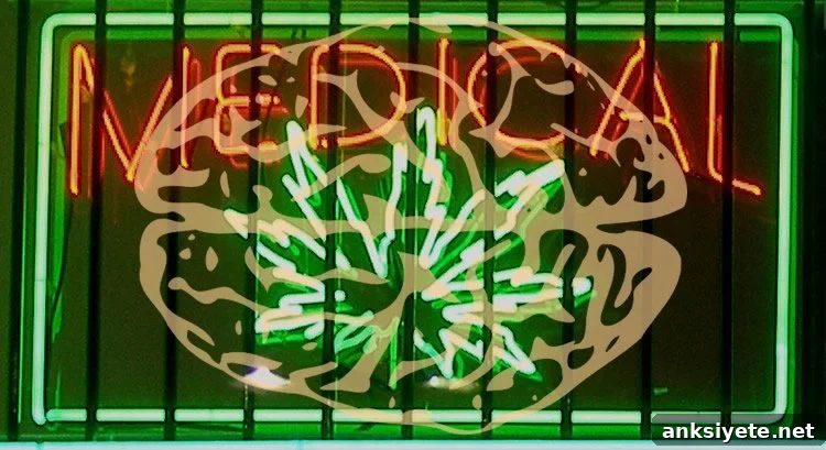 Image shows a medical marijuana sign.