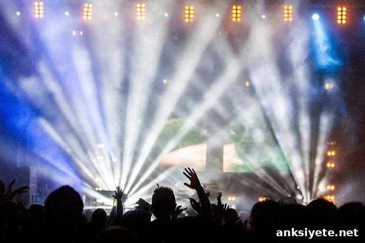 Image shows a rave.