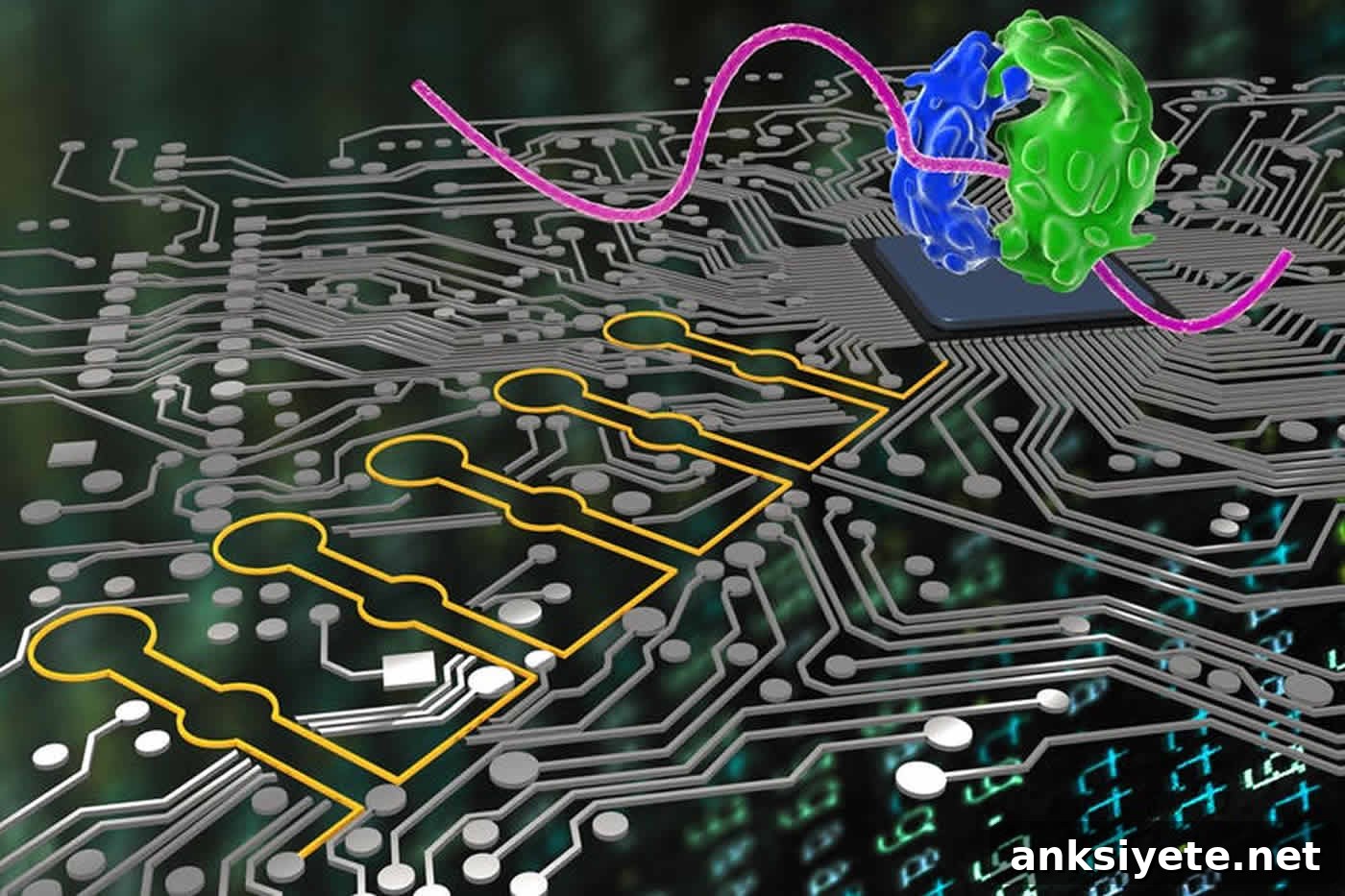 Programming Cells with Computer-Like Logic in Synthetic Biology 2 Image shows a computer board and cells.