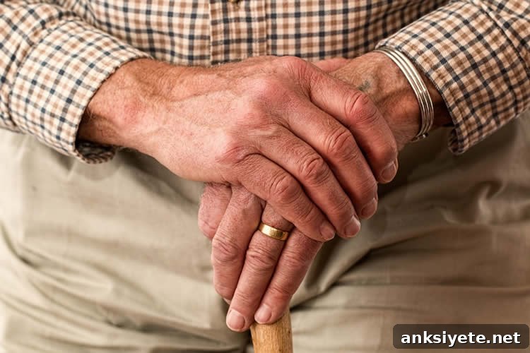 Older person and reaction time testing illustration