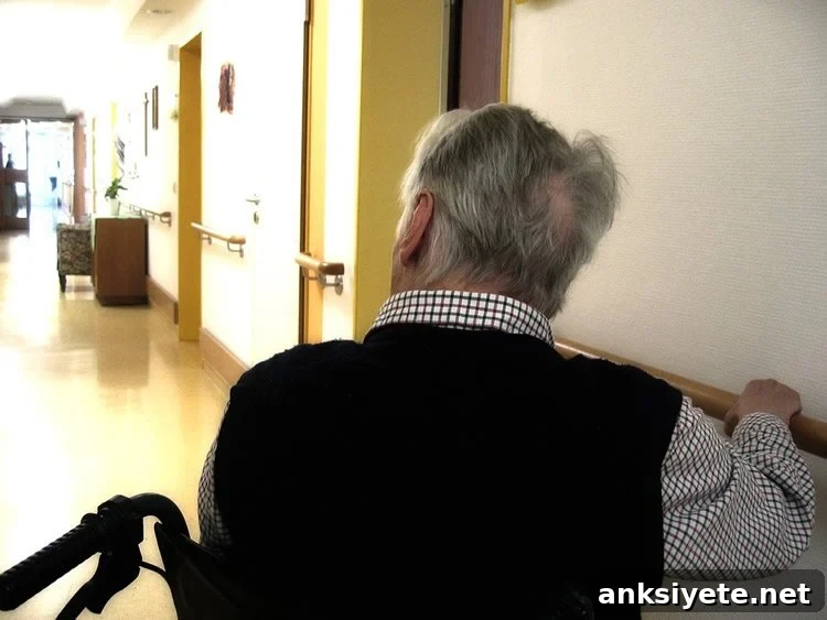 elderly man in wheelchair