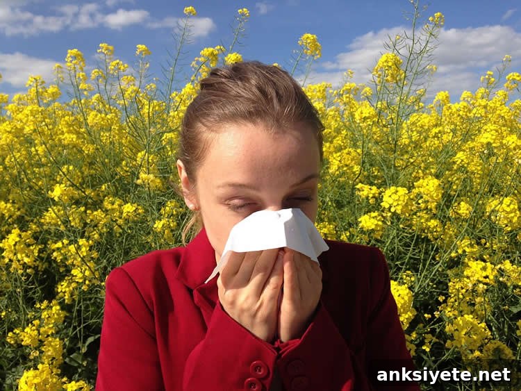 woman sneezing