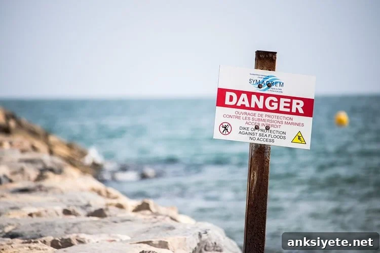 D Is for Danger: How Speech Sounds Reveal Emotions 2 a danger sign on a beach