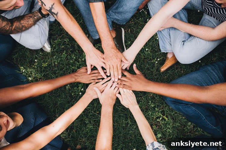 hands in group coordination