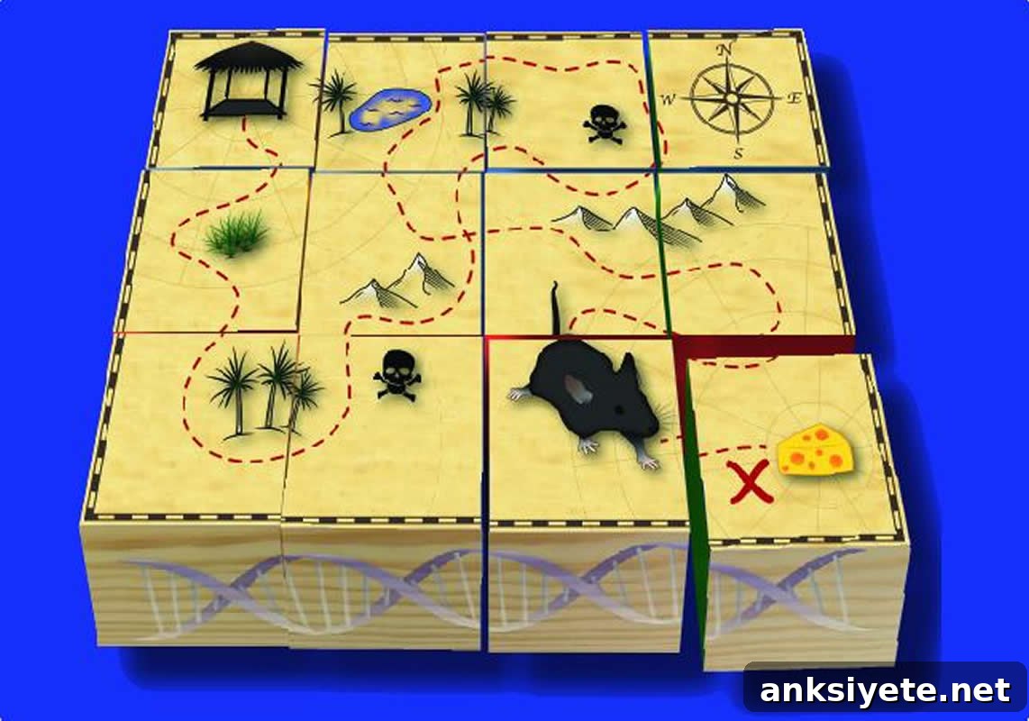 This shows a mouse on a map