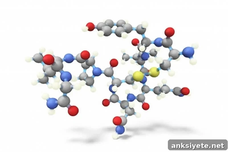 This shows the chemical structure of oxytocin