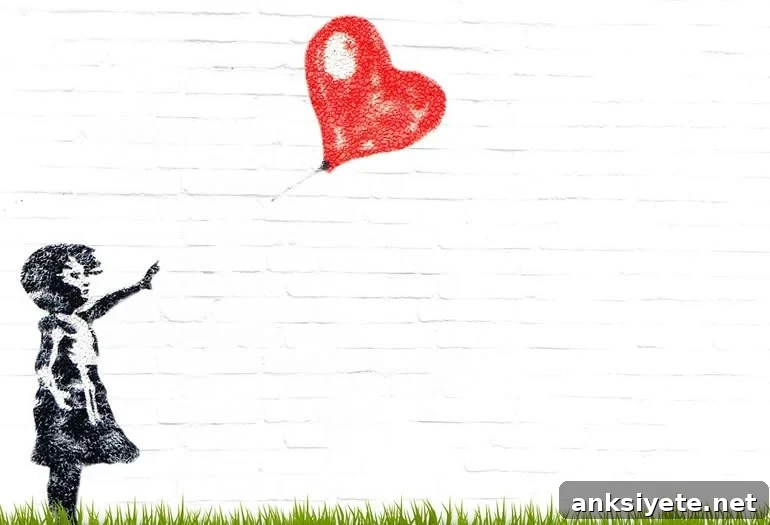 Childhood Parental Divorce Linked to Lower Oxytocin in Adults 2 This shows a drawing of a child and a heart shaped balloon blowing away