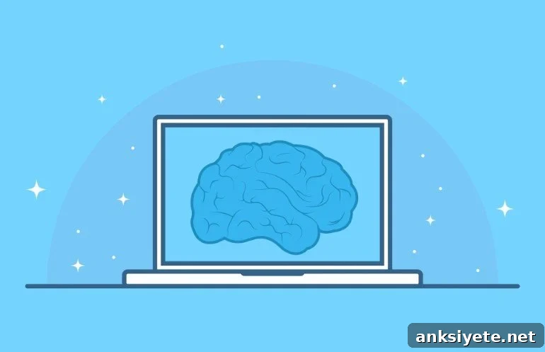 This shows a brain on a computer monitor