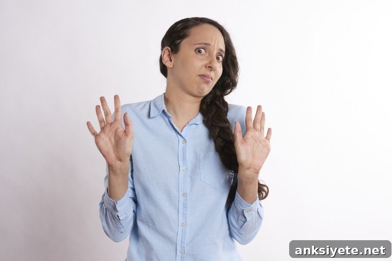 This shows a woman with a look of being disgusted by something