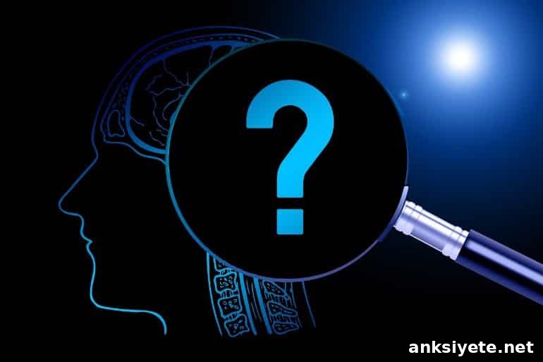 Outline of a head with a question mark