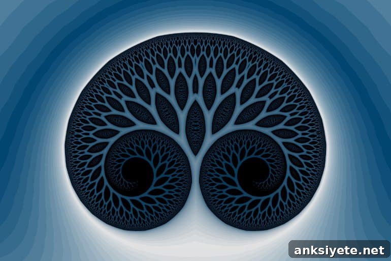 This shows a psychedelic brain