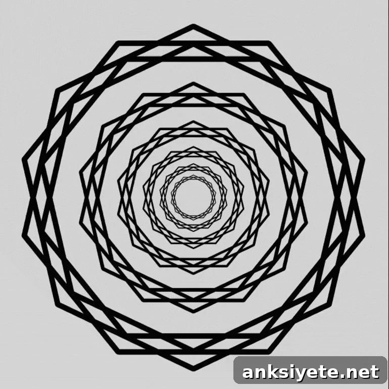 This shows the starburst optical illusion