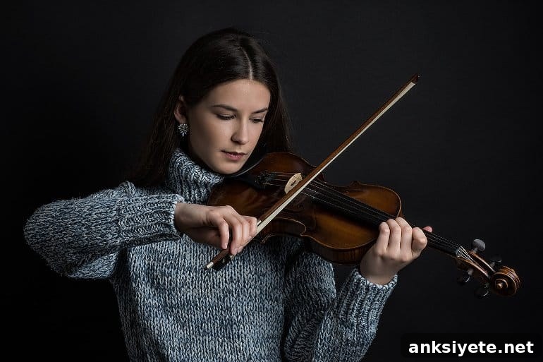 Live Personalized Music Relieves Patient Stress During Lockdown 2 This shows a woman playing a violin