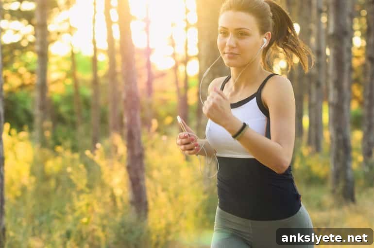 This shows a woman running