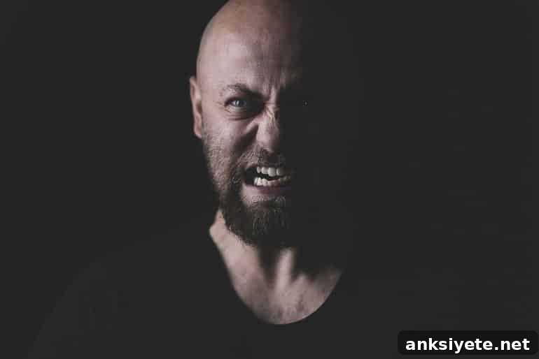 This shows an angry looking man