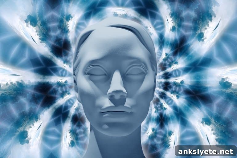 This shows a statue of a head