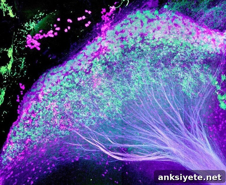 This shows neurons in the laternal habenula