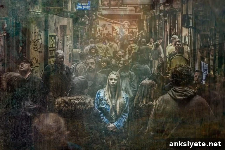 Nearly 1 in 10 US Adults Report Depression 2 This shows a woman highlighted in a crowd
