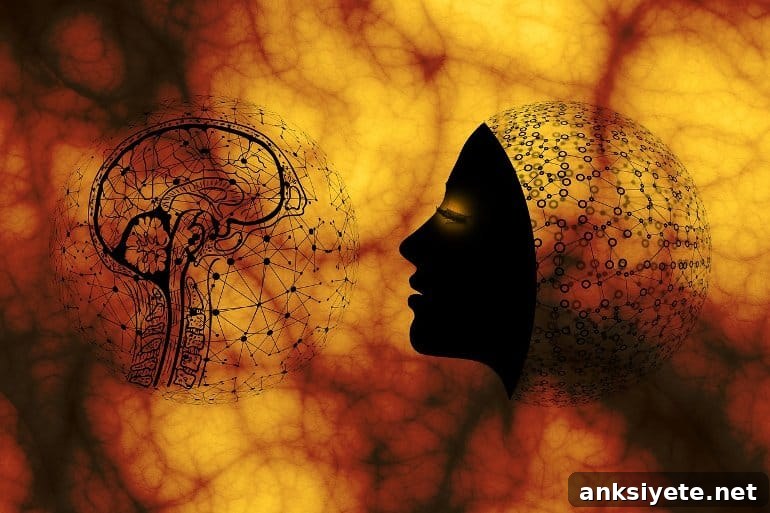 Outline of a head and brain