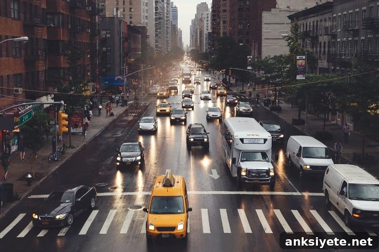 Study: Traffic Noise Linked to Higher Tinnitus Risk 2 This shows a busy street full of traffic