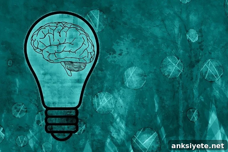 This shows a brain in a light bulb