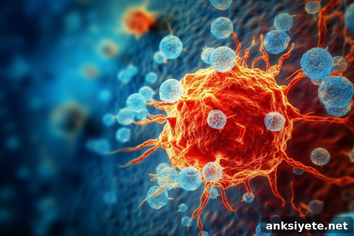This shows a virus cell.