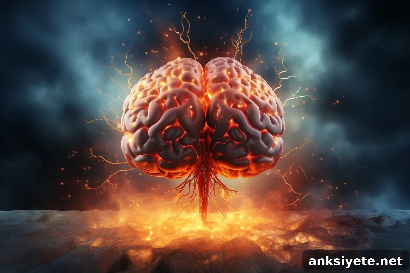 This shows a brain.