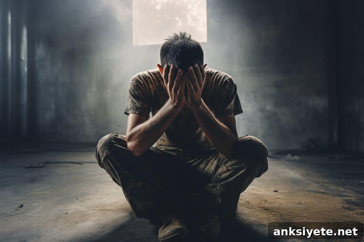 This shows a man crying.