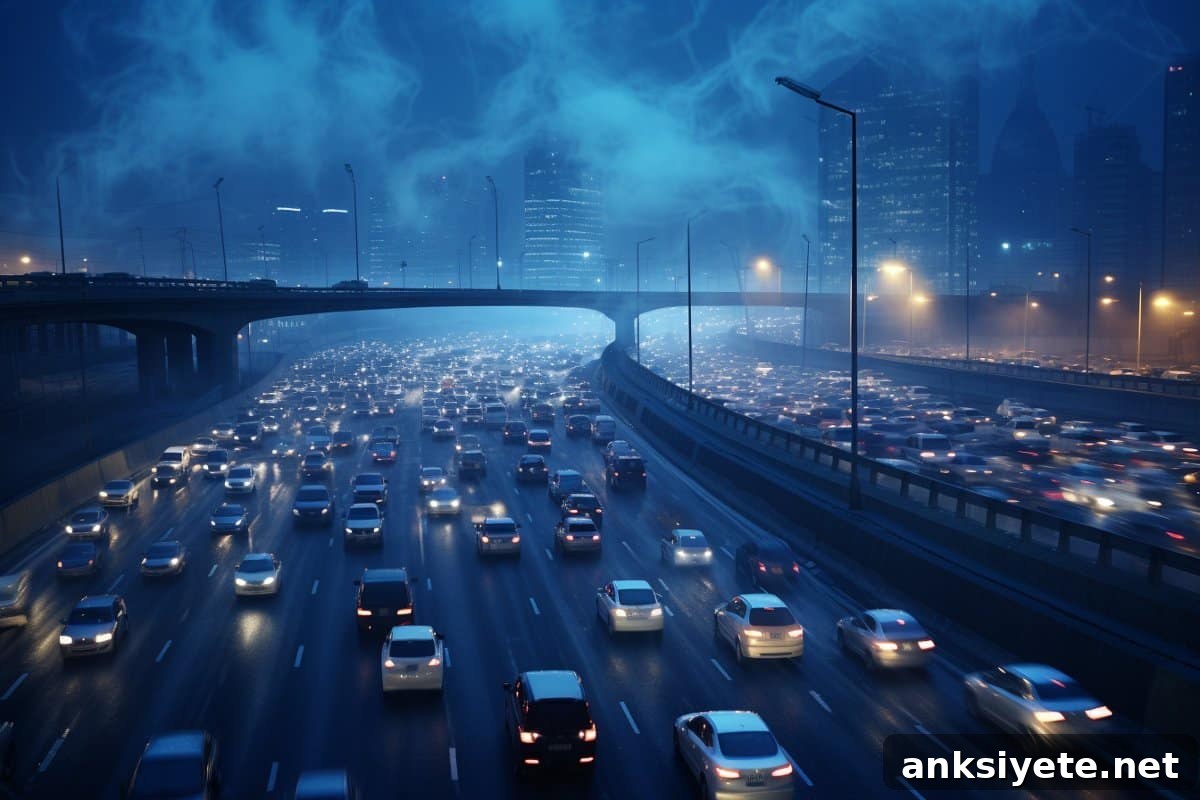 This shows cars on a highway.