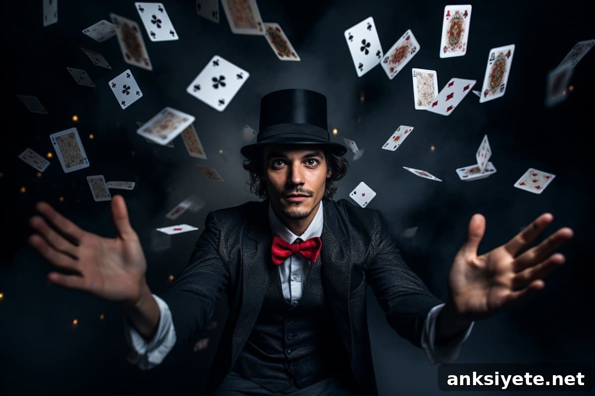 This shows a magician.