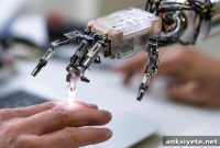 Computation-Free High-Resolution Tactile Sensing for Robots
