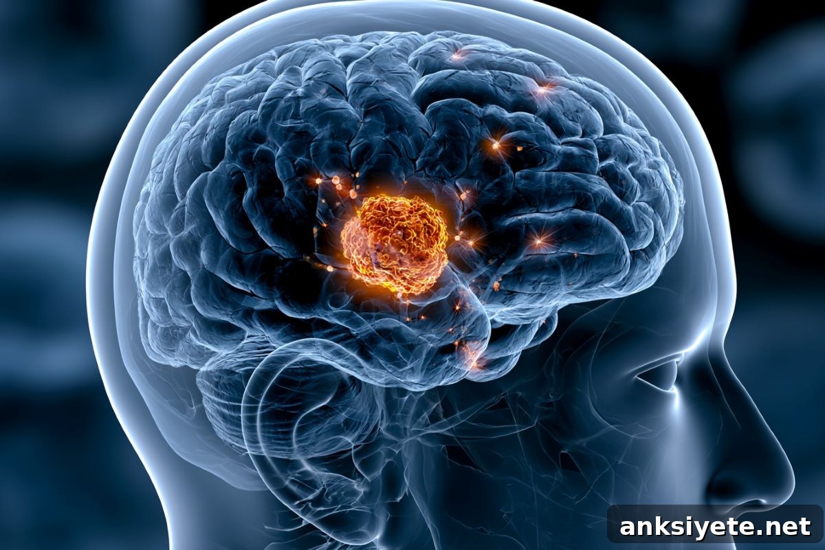 This shows a head and a brain.