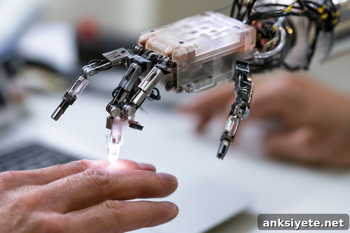 This shows a robotic hand.
